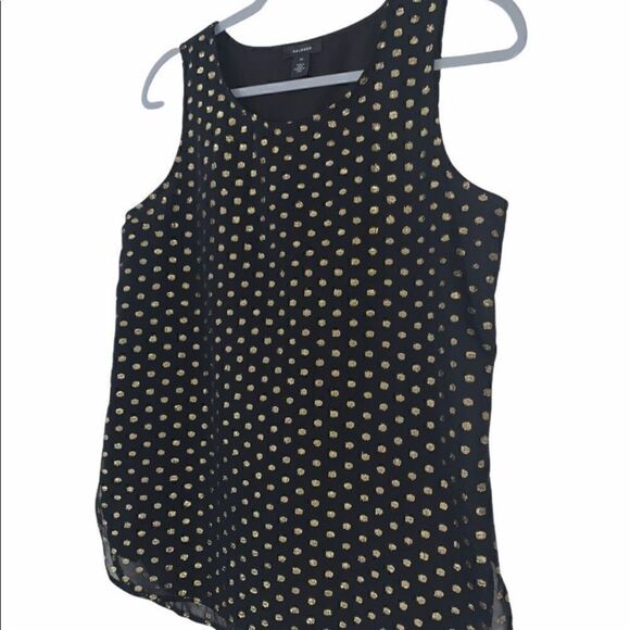 Halogen Black and Gold Metallic Tank Top Size XS - Picture 2 of 8